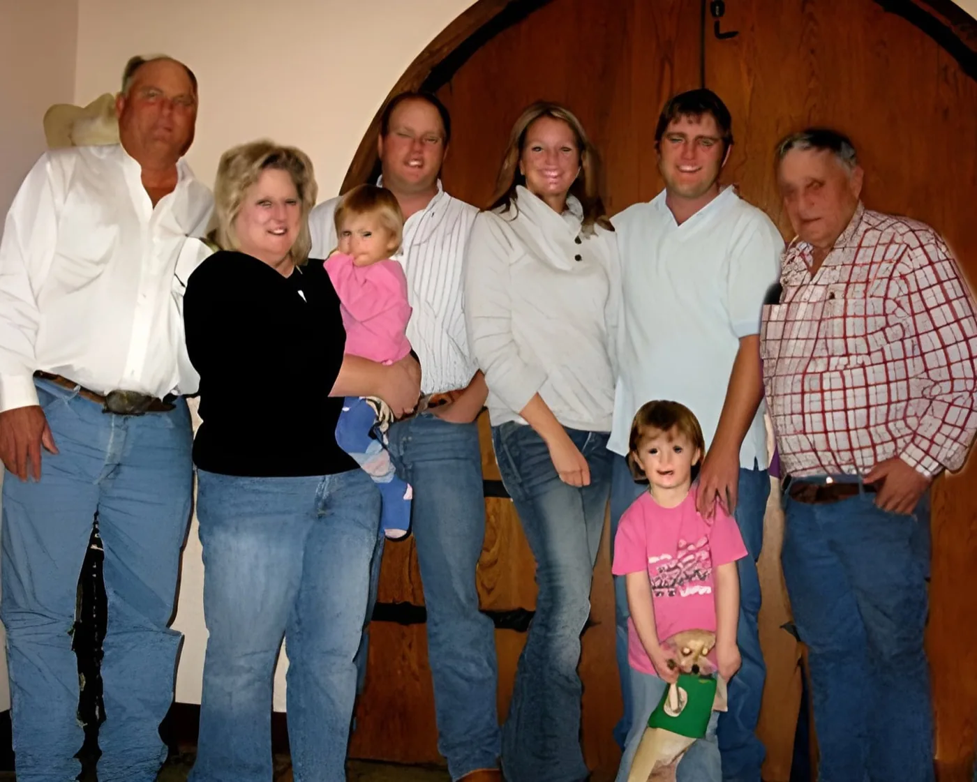 The Hargrove and Speer family in 2009, with Joe Hargrove